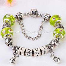 New china products for sale woman garment accessory beads silver bracelet